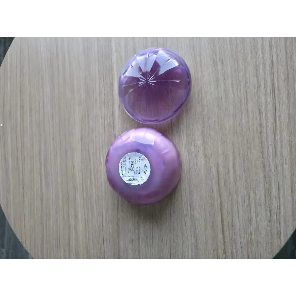NWT Anthropologie Blooming Tulip Fields Glass Candle 2-Wick Purple Iridescent